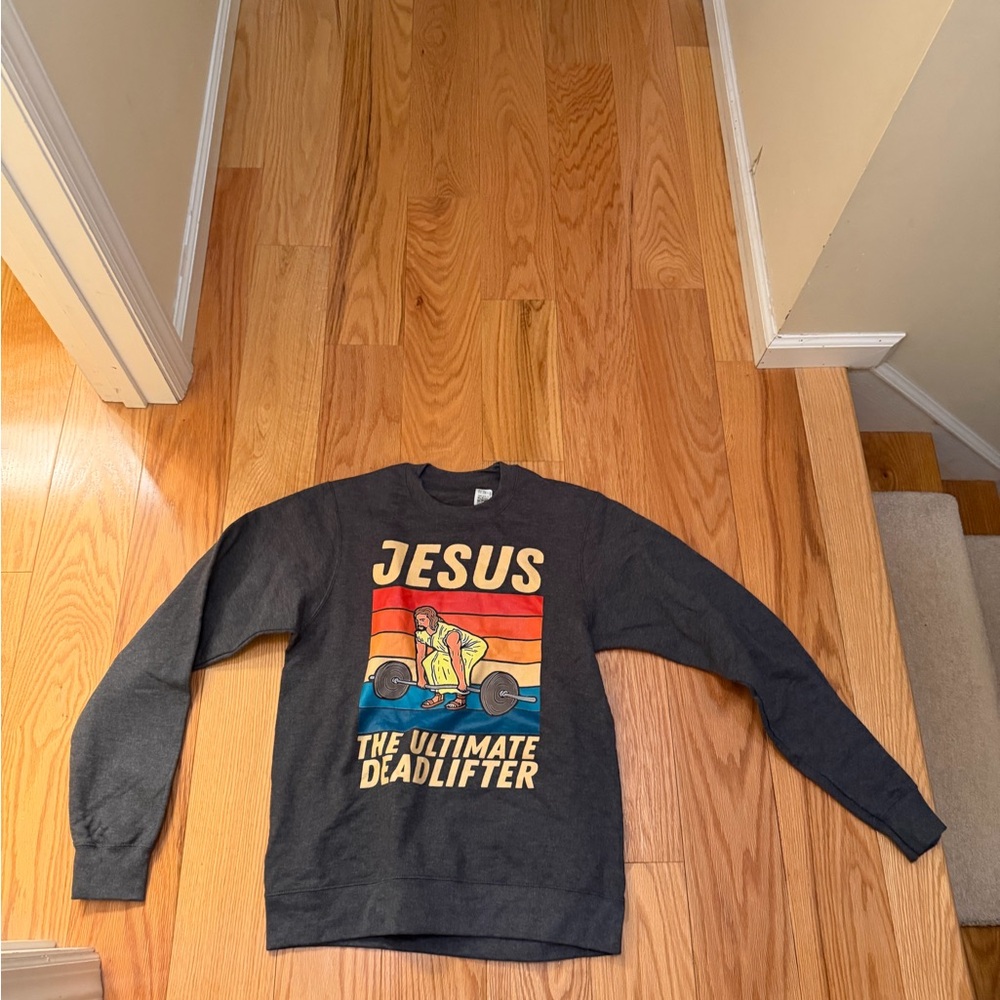Gray Graphic Men's Sweater